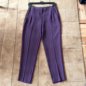 NWT Theory dress pant, size 0, purple, never worn